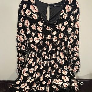 Black Floral Romper